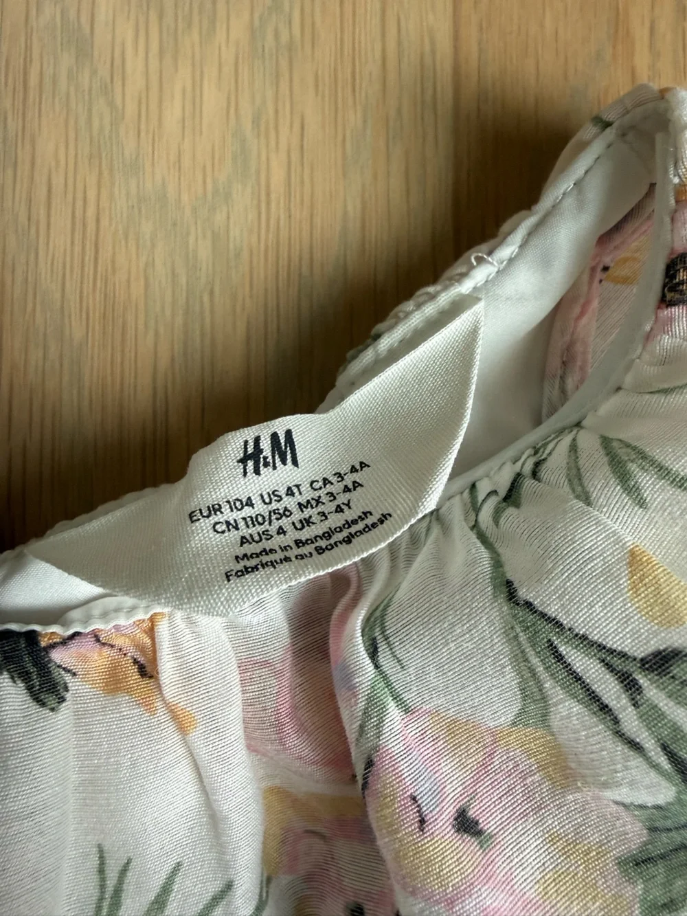 H&M kids floral dress - 4T